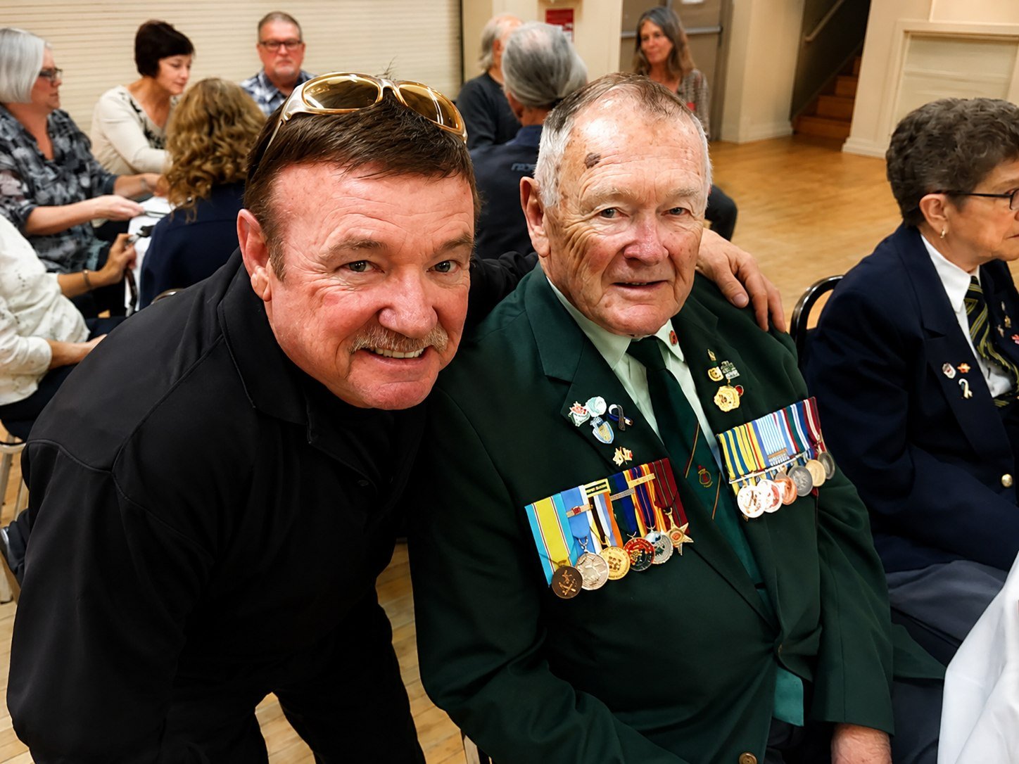 Dave Thompson with a decorated veteran